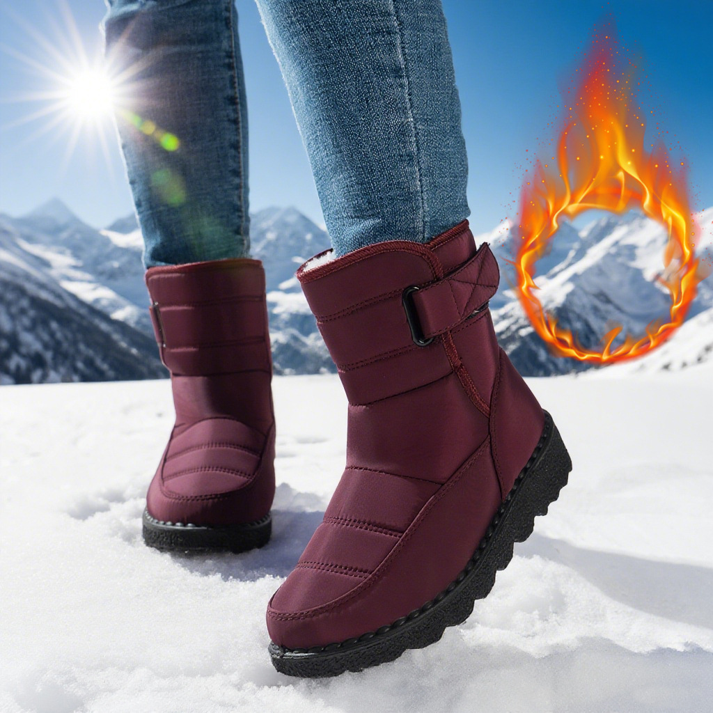 Snow Boots For Women Plus Size Plus Velvet Warm Cotton Boots foto 3