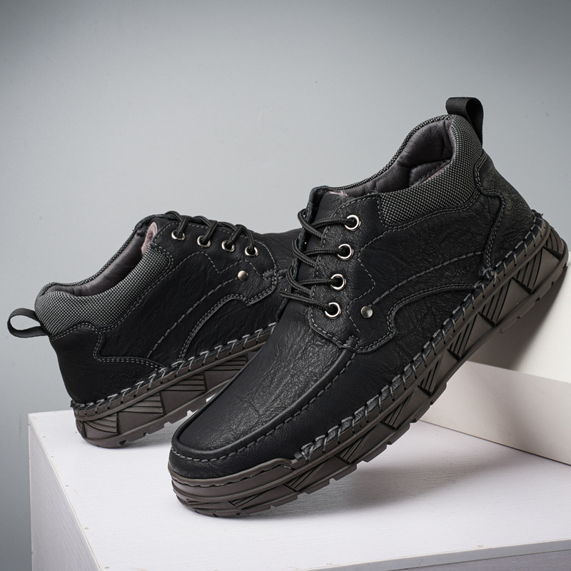 Plus Velvet Casual Shoes Male Plus Size High-top Platform foto 4