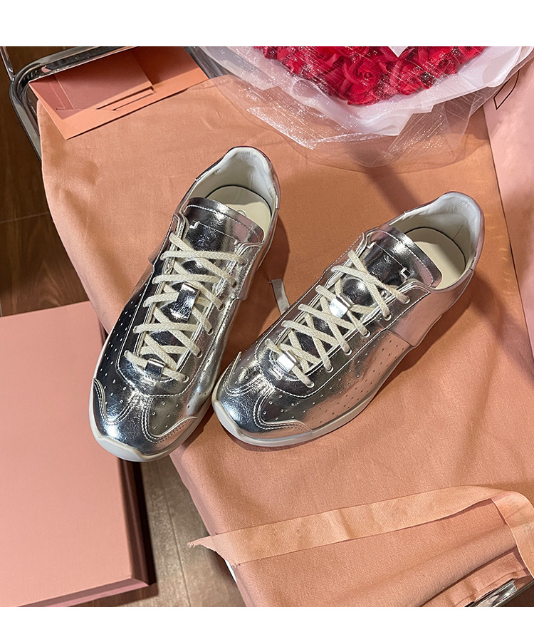 Ballet Training Casual Color Blocking Retro Sports Shoes foto 5