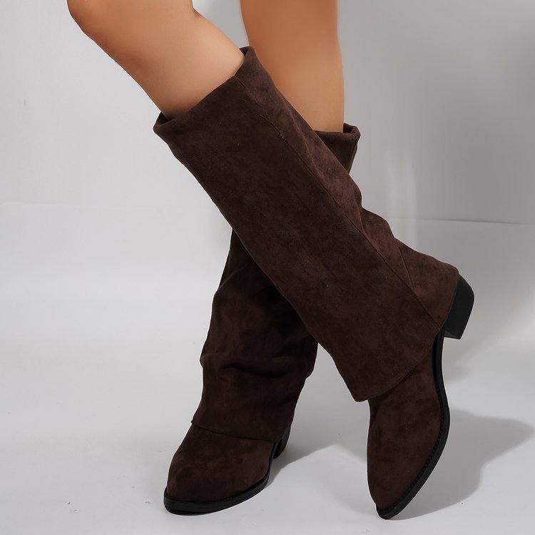 Chunky Heel Cowboy Boot Plus Size Knight Frye Boot foto 2