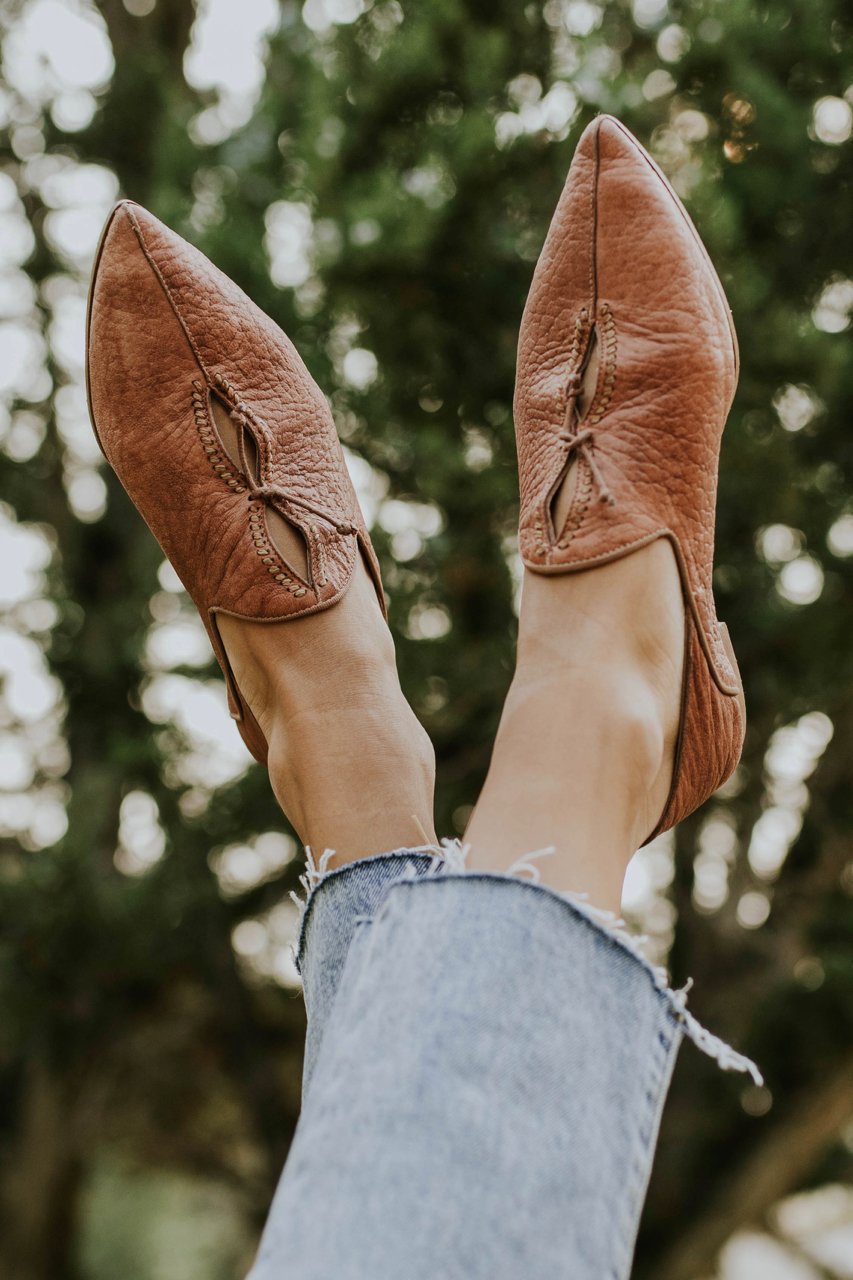 European And American Women's Pointed-toe Flat Shoes foto 2