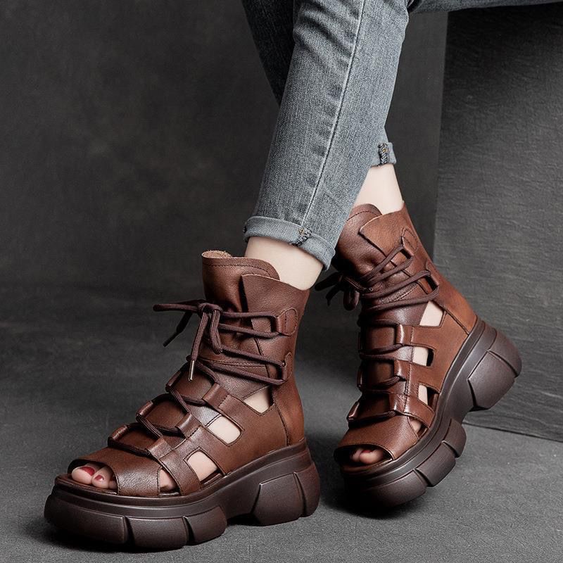 New Womens Sandals And Boots With A Hollowed-out Design foto 2