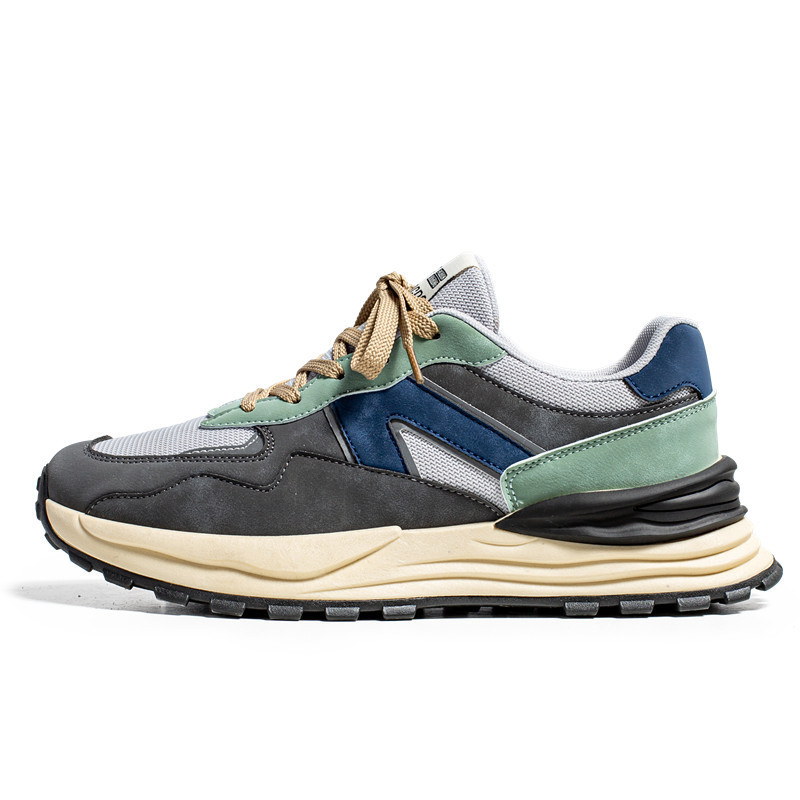 Niche Sports Autumn Breathable Mesh Casual Men Platform Height Increasing Shoes foto 4