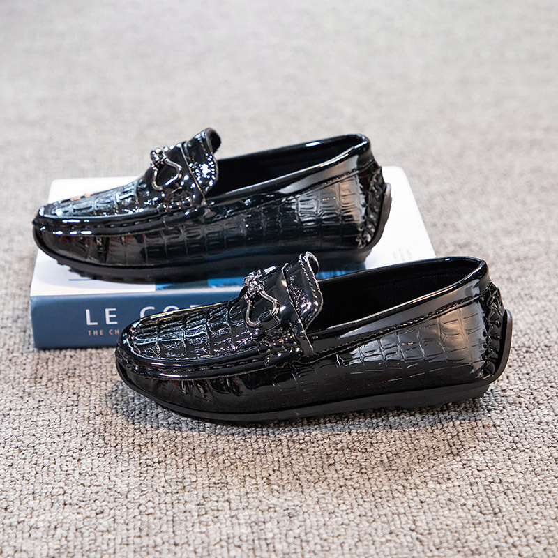 Step On Boys' British Style Leather Shoes foto 5