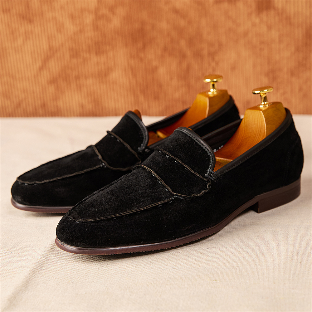 Men's Retro Shoes A Fashionable Suede foto 5