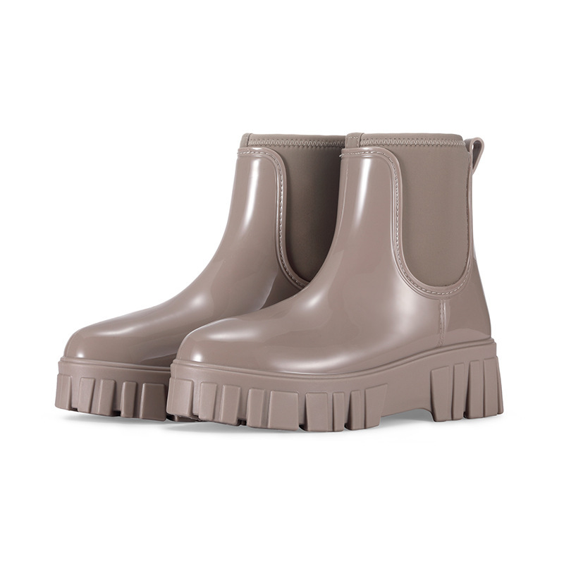 Height Increasing Waterproof Non-slip Low Tube Rain Boots foto 2