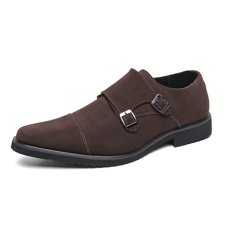 Men's Fashion Black Business Leather Shoes foto 3