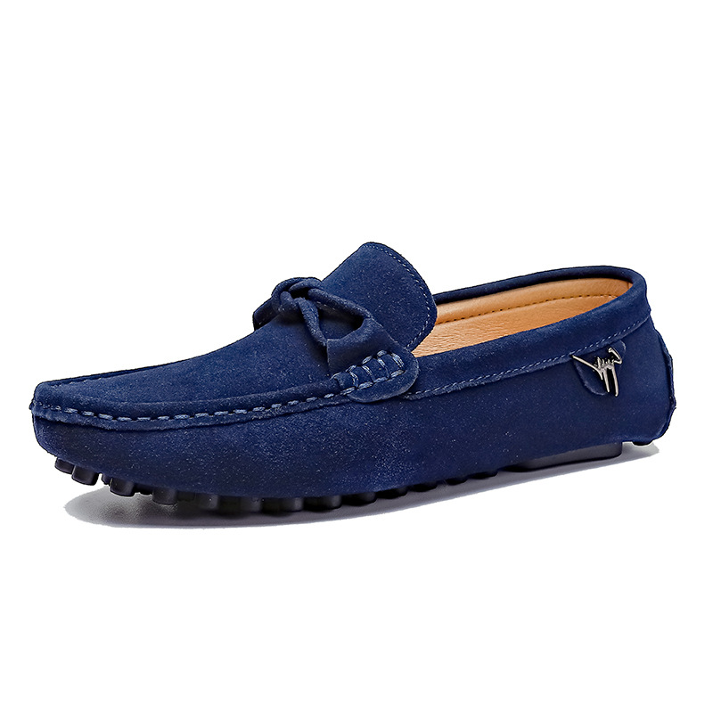 Low-top Slip-on Suede Leather Flat Bottom Oversized Shoes foto 2