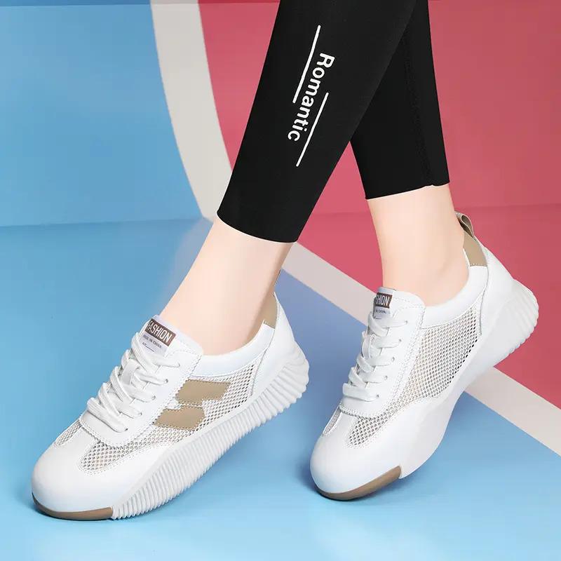 Soft-soled Genuine Leather Sneakers With Non-slip Soles For Running foto 3