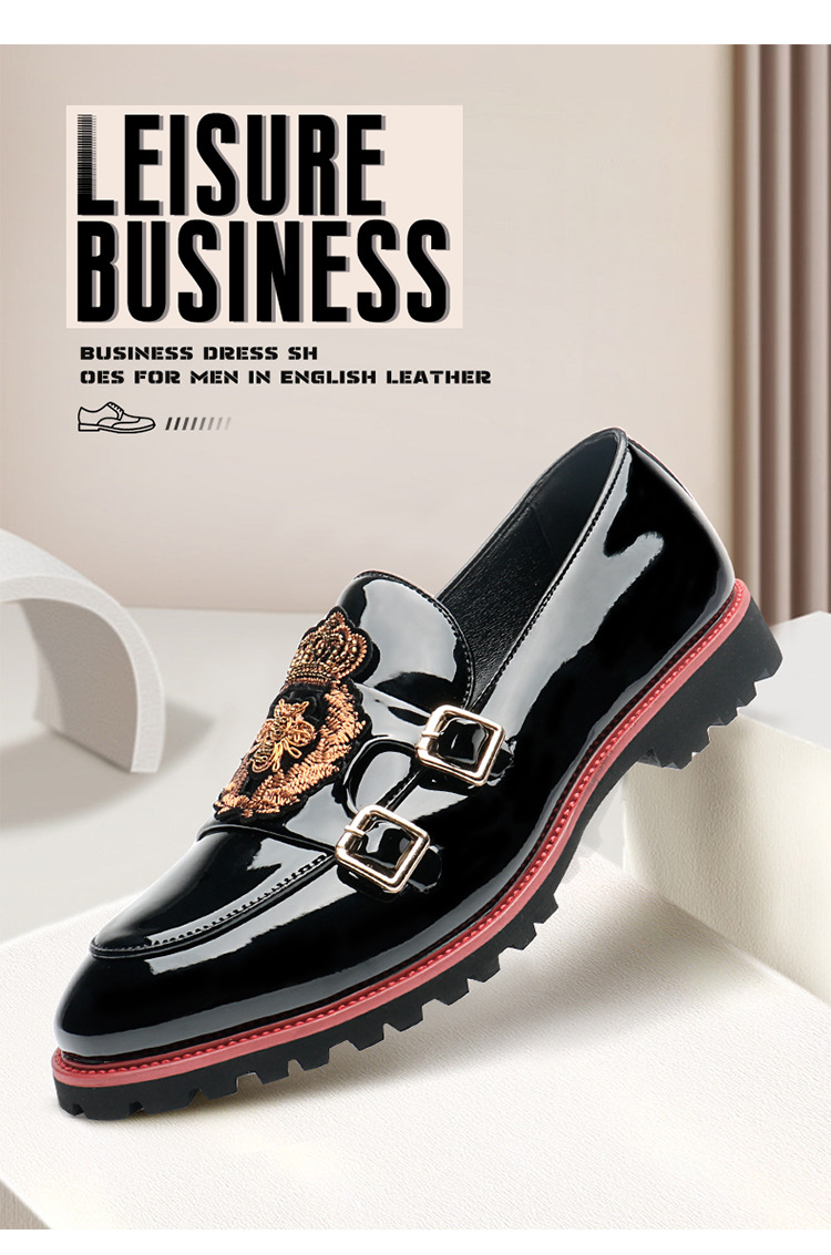 Men's Breathable Casual Business Leather Shoes foto 3