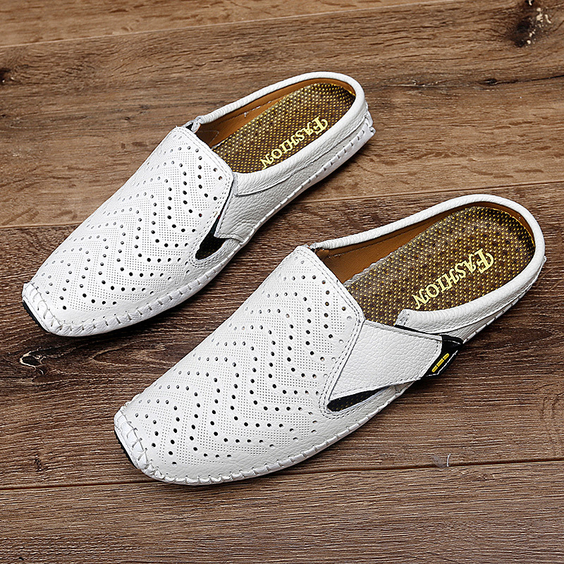 Muller Shoes Hole Low-top Cowhide Surface Slip-on foto 3