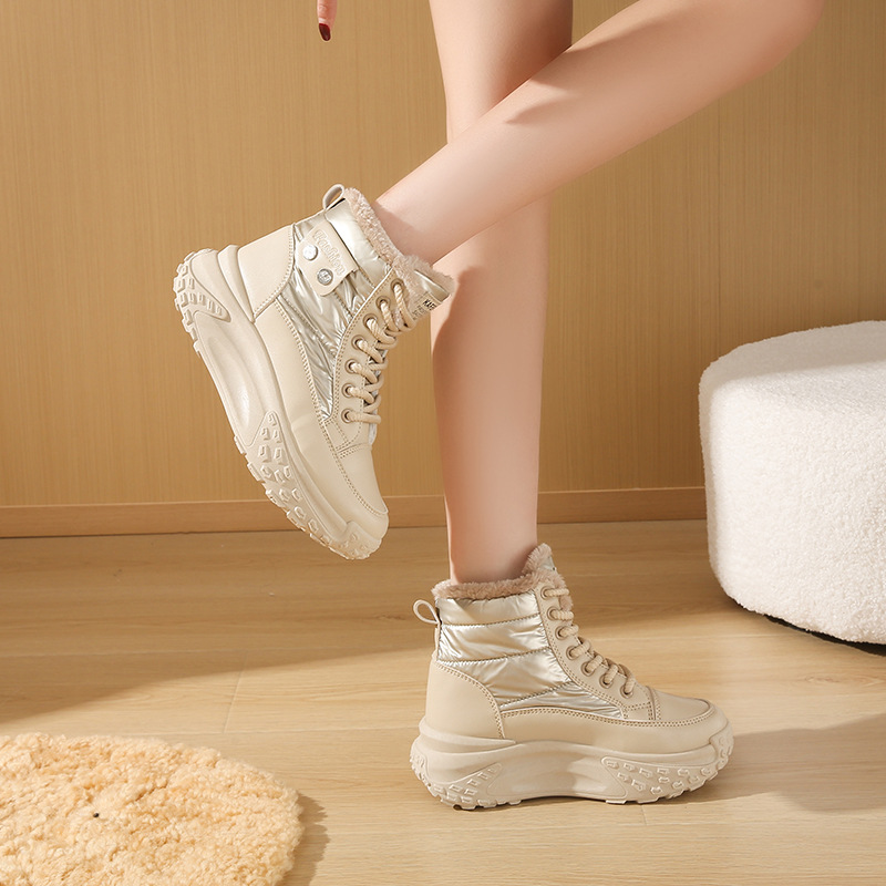Fleece-lined High-top Windproof Boots Students foto 4