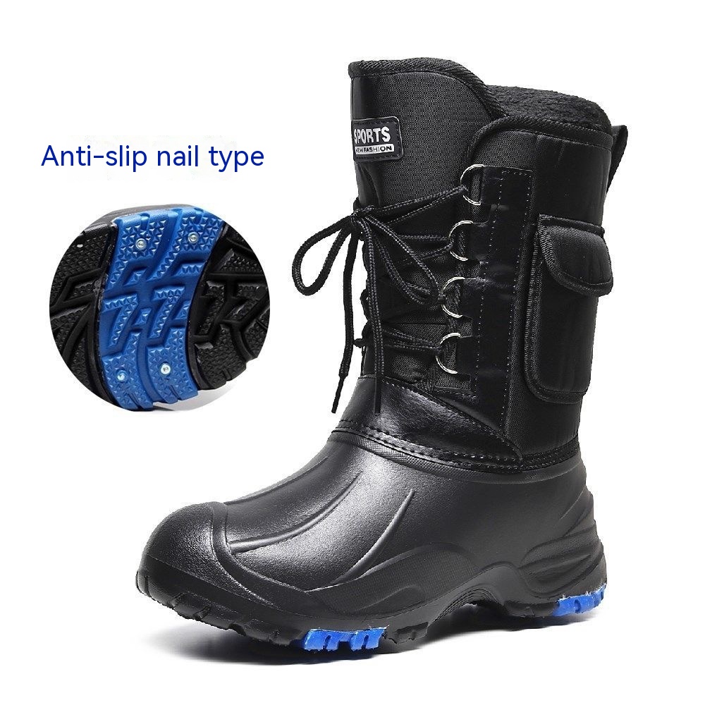 Fleece-lined Cotton-padded Warm Keeping Fishing Boots foto 2