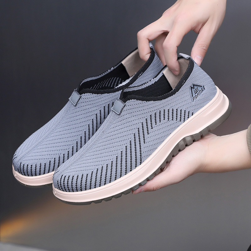 Breathable Soft Bottom Lightweight And Wear-resistant Leisure Sports All-match Slip-on Men's Thin Shoes foto 5