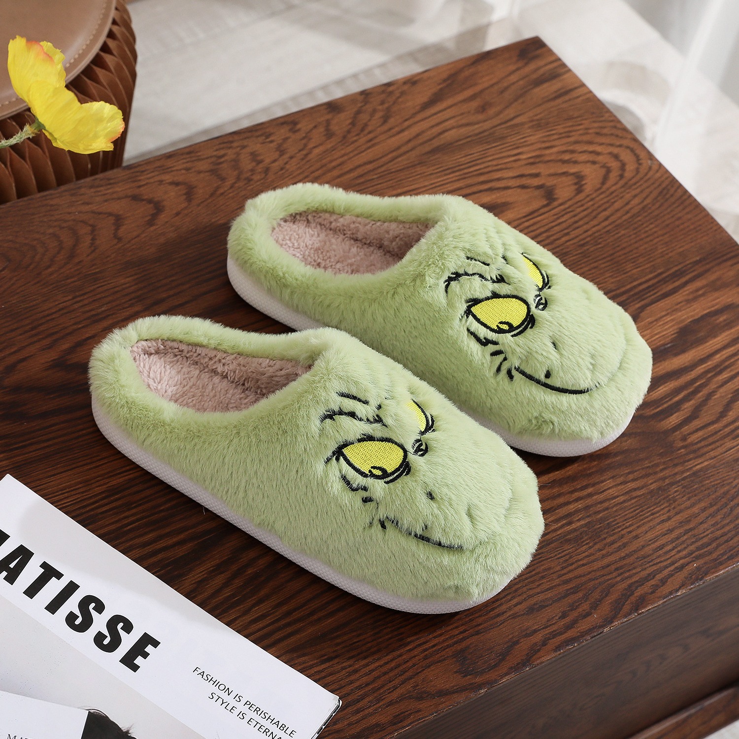 Cotton Slippers Male And Female Home Winter Warm Indoor Wool Sleeper