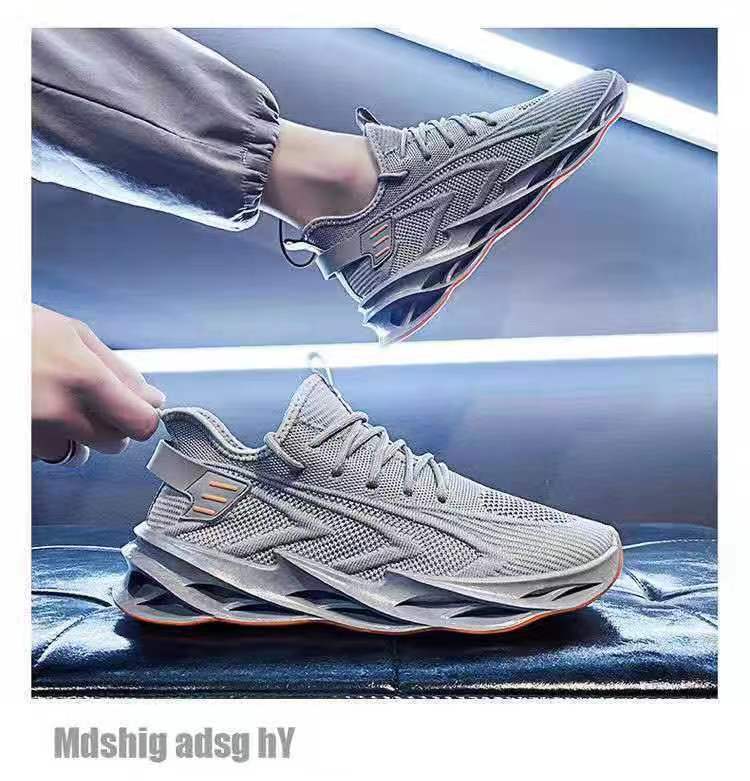 Men's Breathable Mesh Sports Flyknit Casual Shoes foto 4