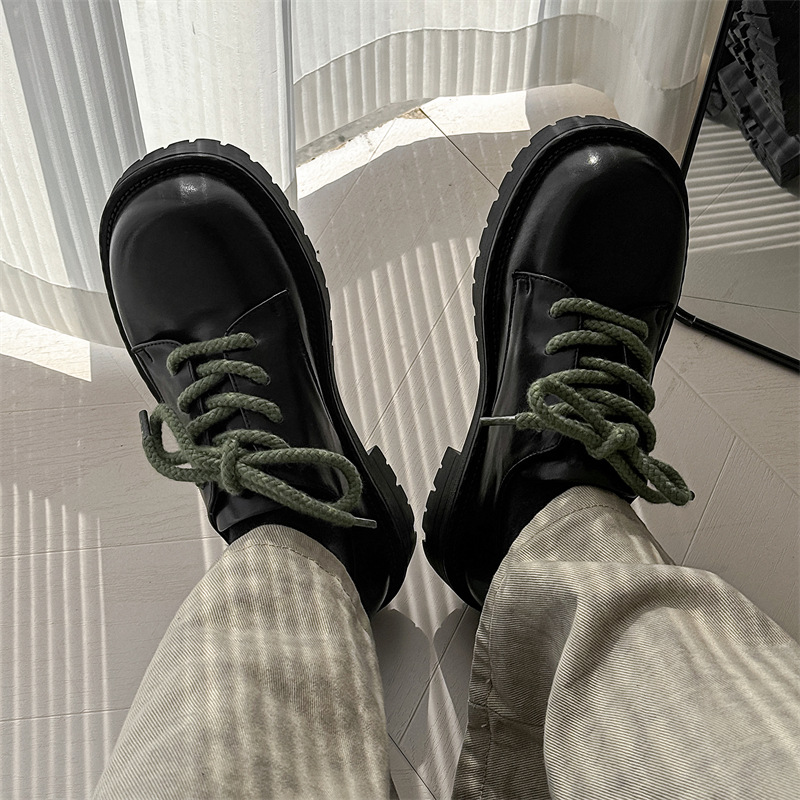 Big Head Derby Men's Platform Height Increasing Casual Leather Shoes foto 5