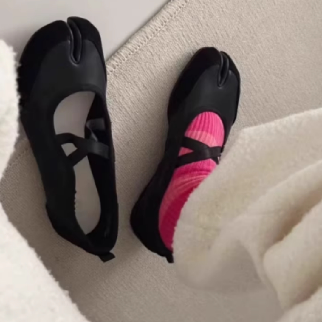 Split-toe Pig Hoof Shoes Mary Jane Ballet Style foto 4