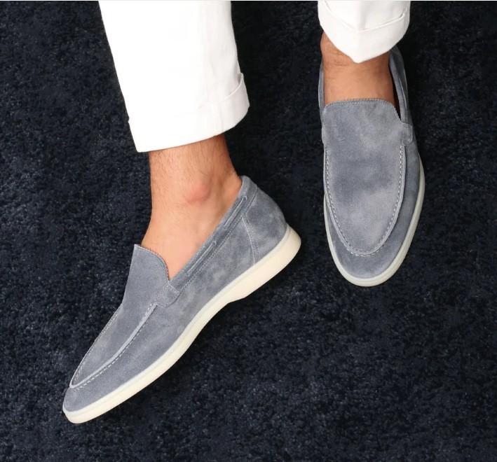 Loafers Matte Suede Slip-on Men foto 4