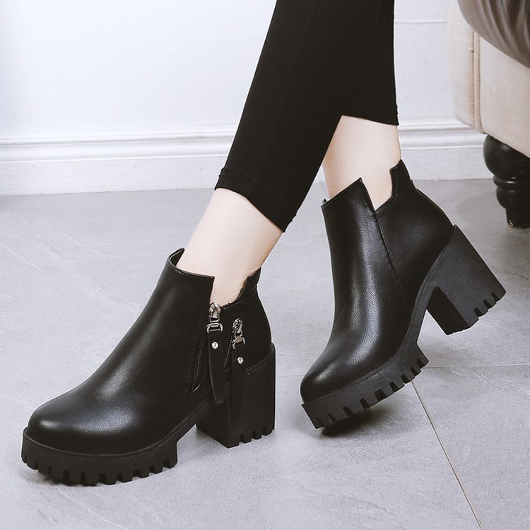 Women's Side-zip High-heeled Dr Martens Boots foto 3