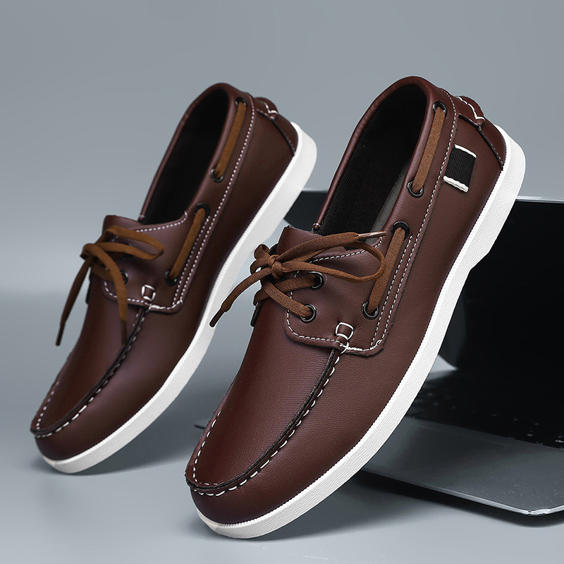 Men's British Style Breathable Casual Shoes foto 4