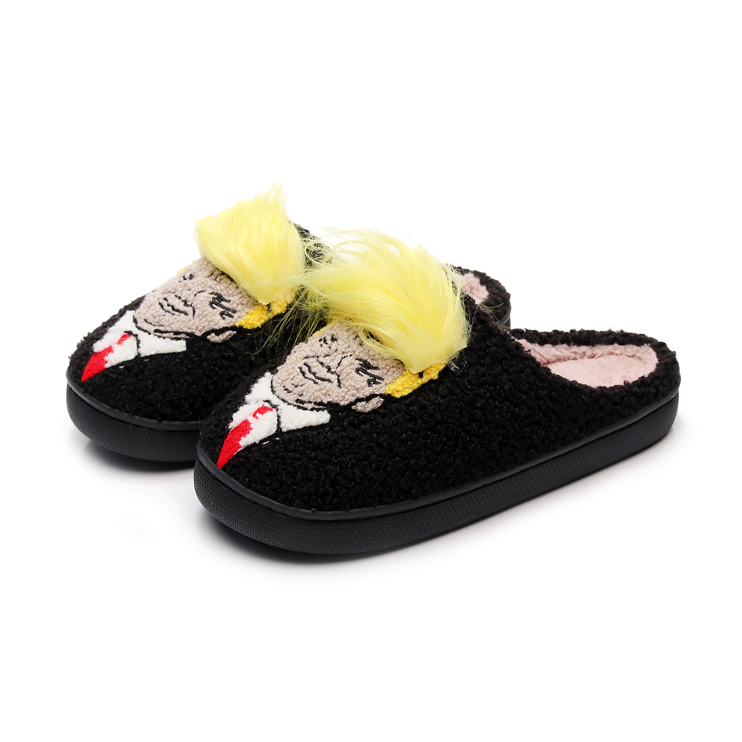Creative Trump Cotton Slippers Men And Women Winter foto 2