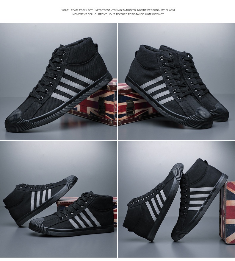 Men's High-top Canvas Shoes Casual foto 5