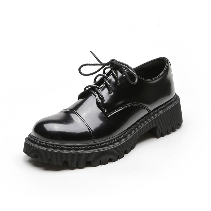 Solid Color Versatile Retro Slip-on Platform Women's Shoes foto 3