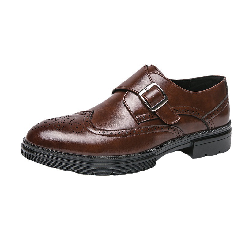 Casual British Pointed Toe Business Formal Wear Working Height-increasing Shoes foto 2