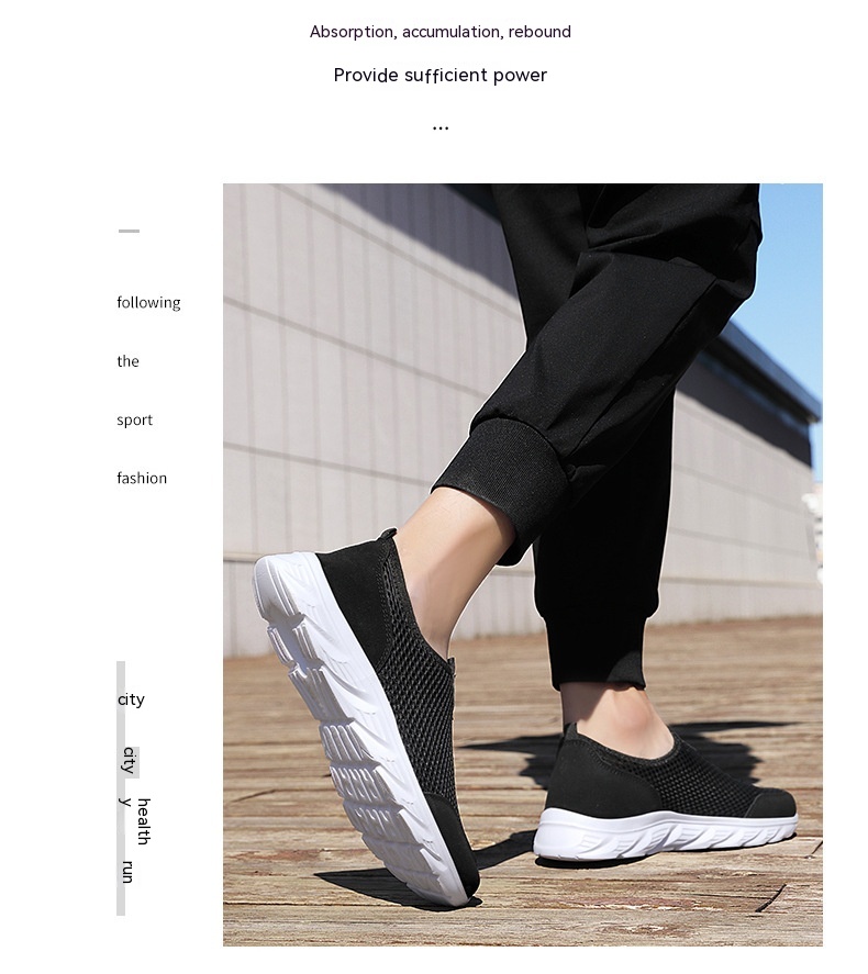 Men's Summer Mesh Slip-on Breathable Sneaker Lightweight Travel Shoes foto 5