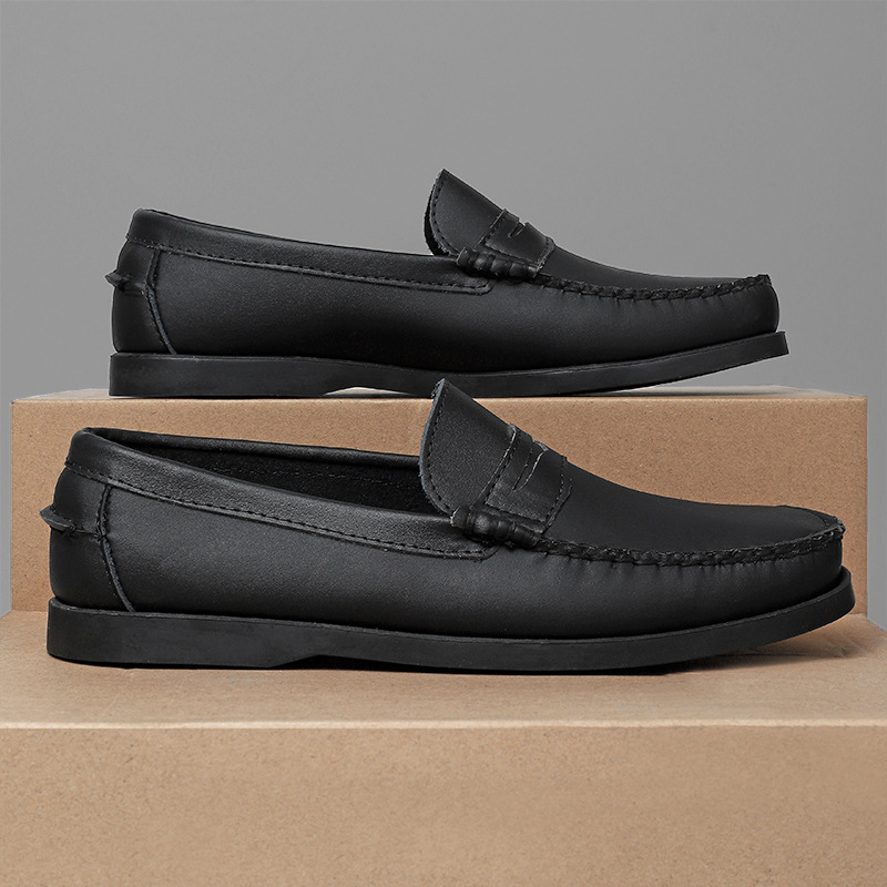Plus Size Men's Casual Genuine Leather Shoes foto 2