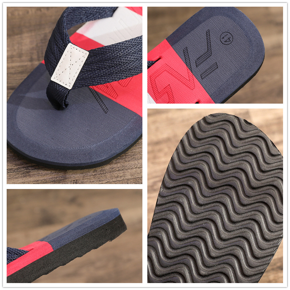 Fashion Colorblock Men's Summer Slippers foto 4