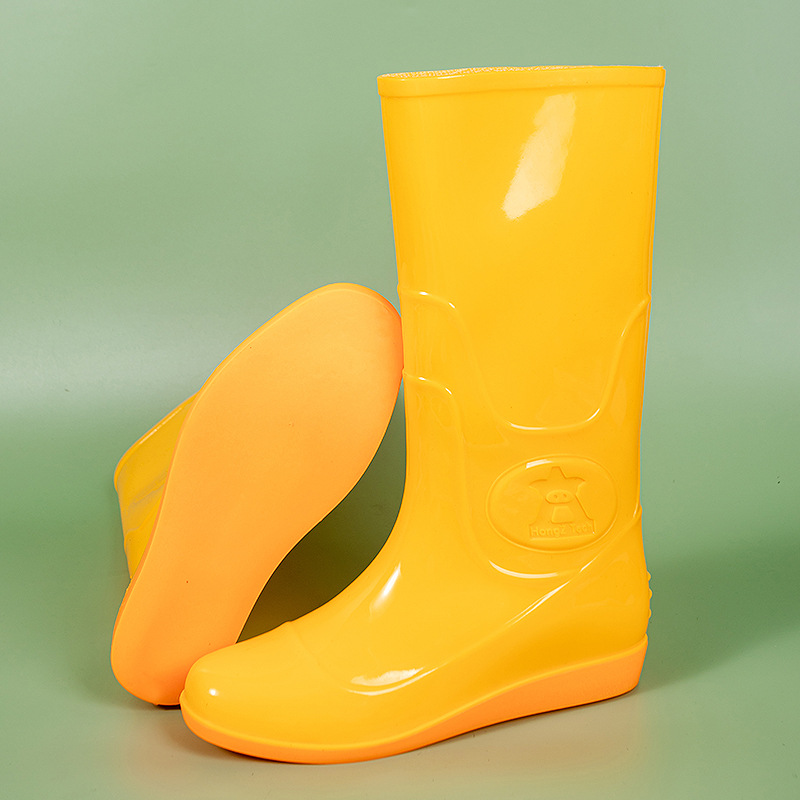 Flat Washable Rain Boots Labor Protection Waterproof Shoes foto 3