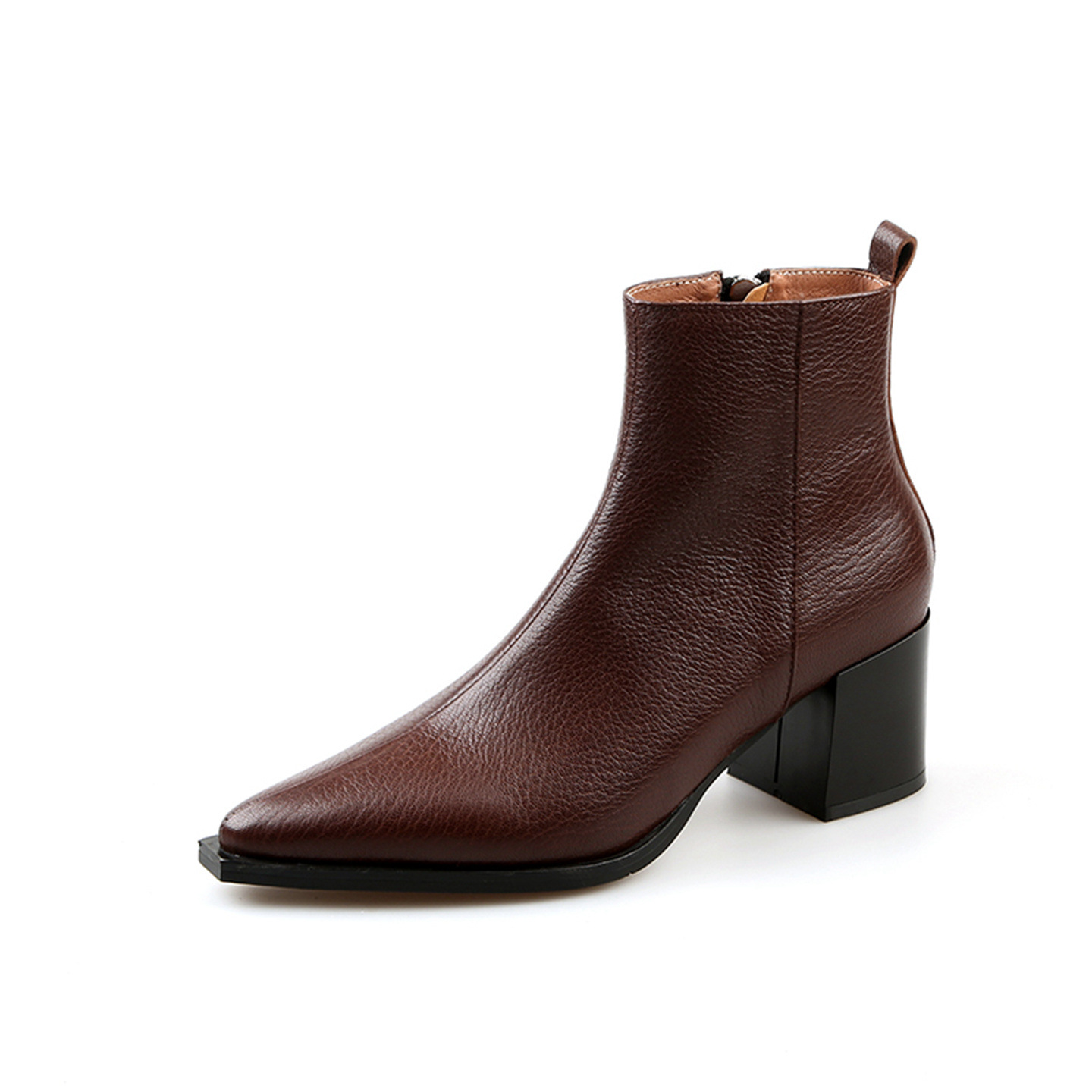 Autumn And Winter Women's Simple Leather Boots foto 5