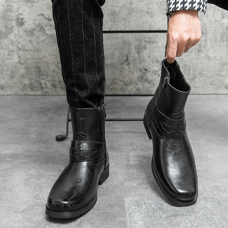 Large Size Western Style Men's Cowboy Boot foto 2