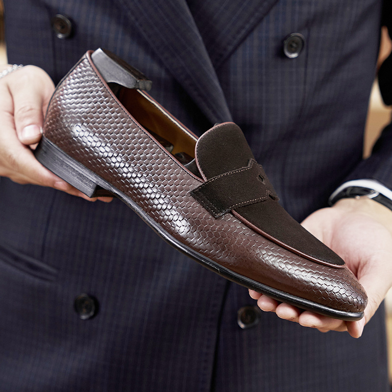 Men's Low-top Breathable Business Leather Shoes foto 2