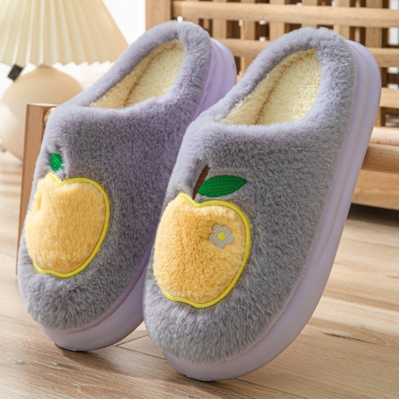 Cotton Slippers Women's Indoor Home Plush Warm Slippers foto 5