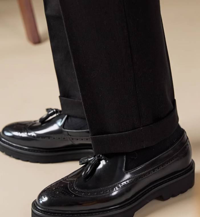 Men's Leather Shoes Casual Fashion Plus Size foto 5