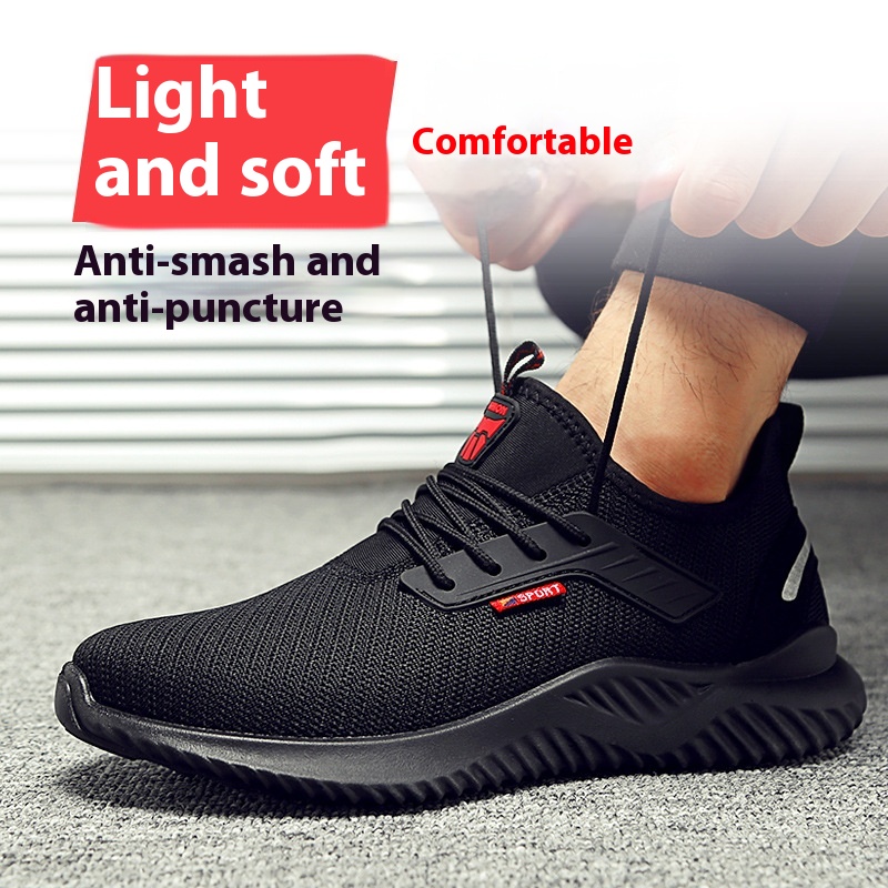 Men's Protective Shoes With Anti Smashing And Anti Piercing Steel Toe Caps foto 5
