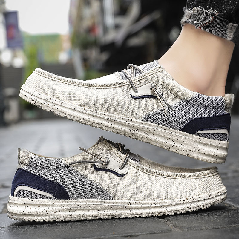 Canvas Loafers Men's Ultra-light Large Size Flat Bottom foto 4