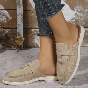 New Women's Slip-on Shoes Casual Half-slippers foto 2