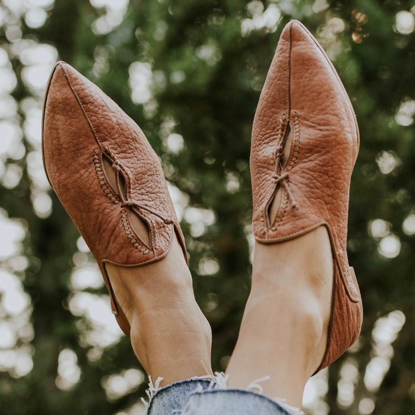 European And American Women's Pointed-toe Flat Shoes foto 3