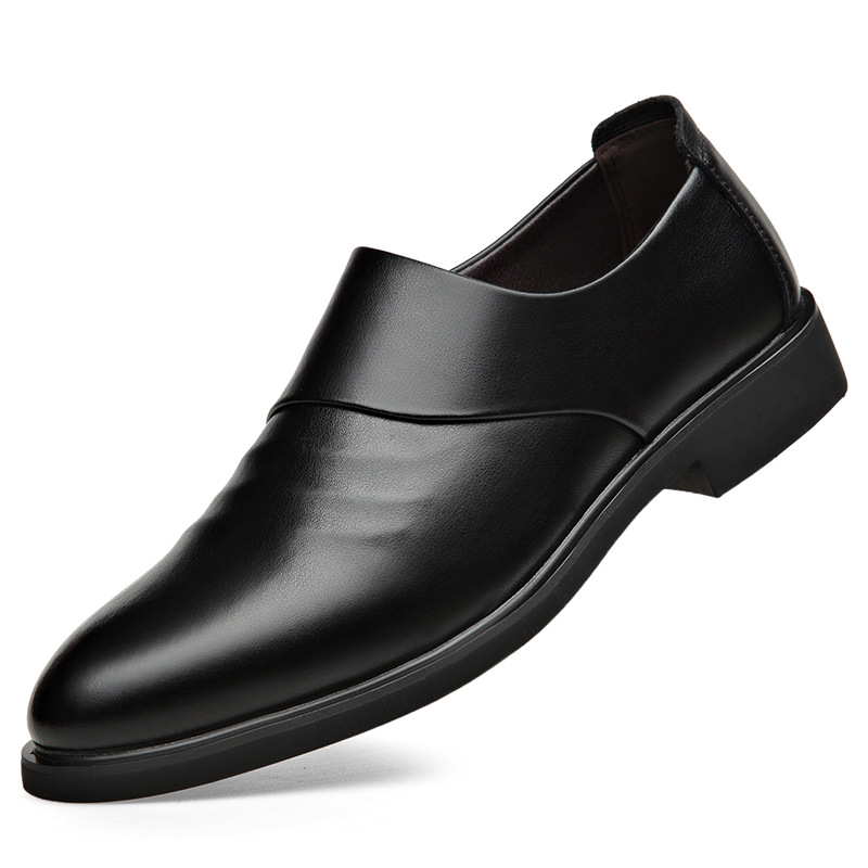 Spring And Autumn Soft Leather Height Increasing Insole Business Formal Casual Leather Shoes foto 3