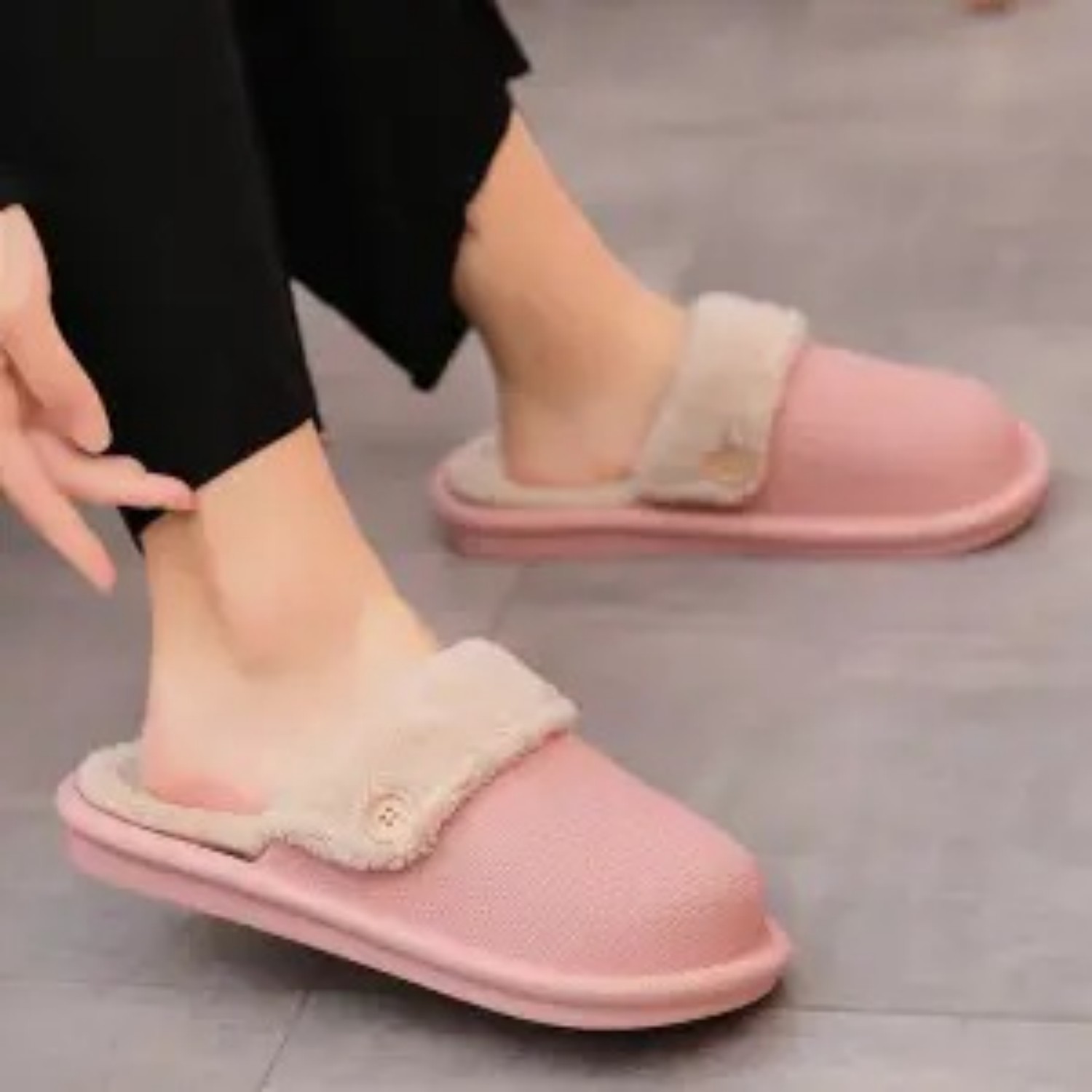 Thick Soled Anti Slip Warm Slippers foto 3