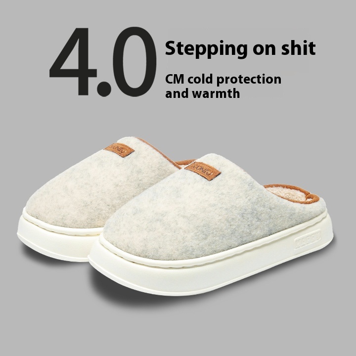 Cotton Slippers Women's Winter Solid Color foto 3