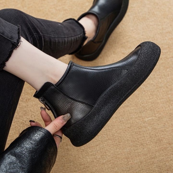 Vintage Womens Boots With Soft Soles For Comfort Casual Style And Versatile Wear foto 2