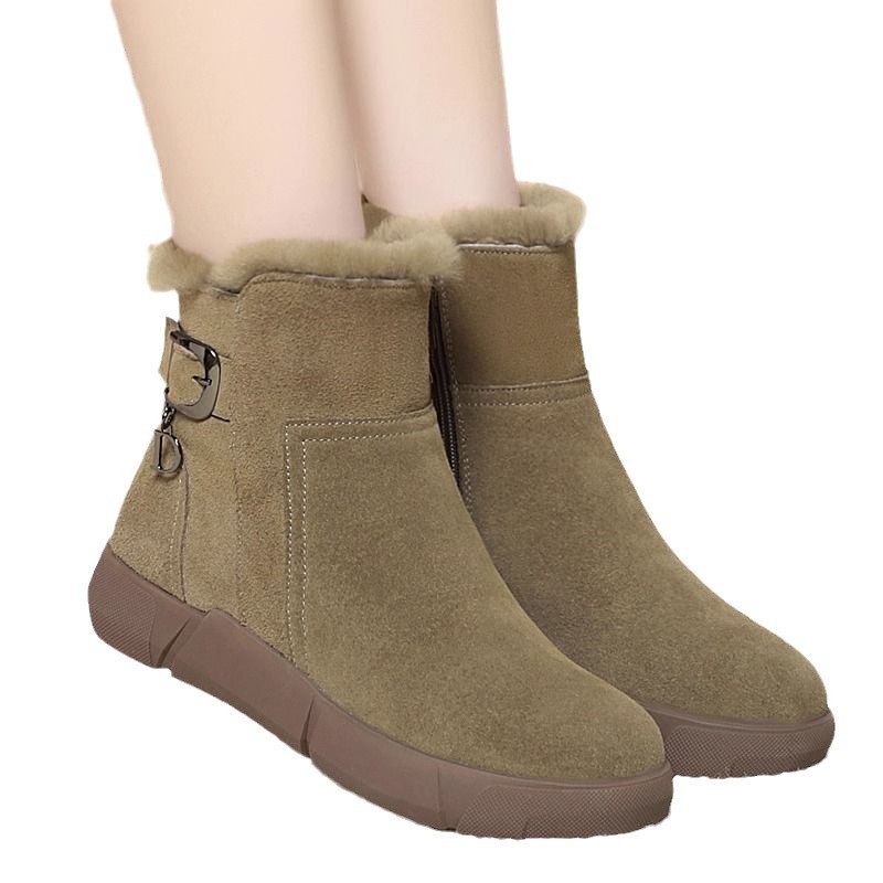 Large Size Snow Boots New Fur Integrated Comfortable Thickened Warm foto 3
