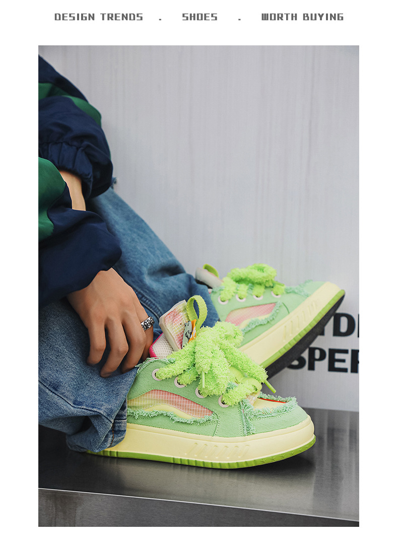 Men's Fashion All-matching College Style Bread Shoes foto 5