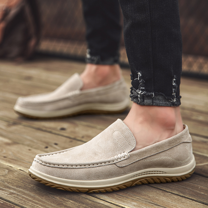 Spring And Summer Suede Gommino Men's Korean Fashion Shoes Breathable Comfortable Lazy Shoes Casual Shoes foto 3