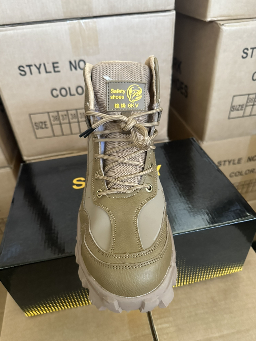 Winter Wool Protective Shoes Men's Anti-smashing Plastic Toe Cap Protective Footwear foto 2